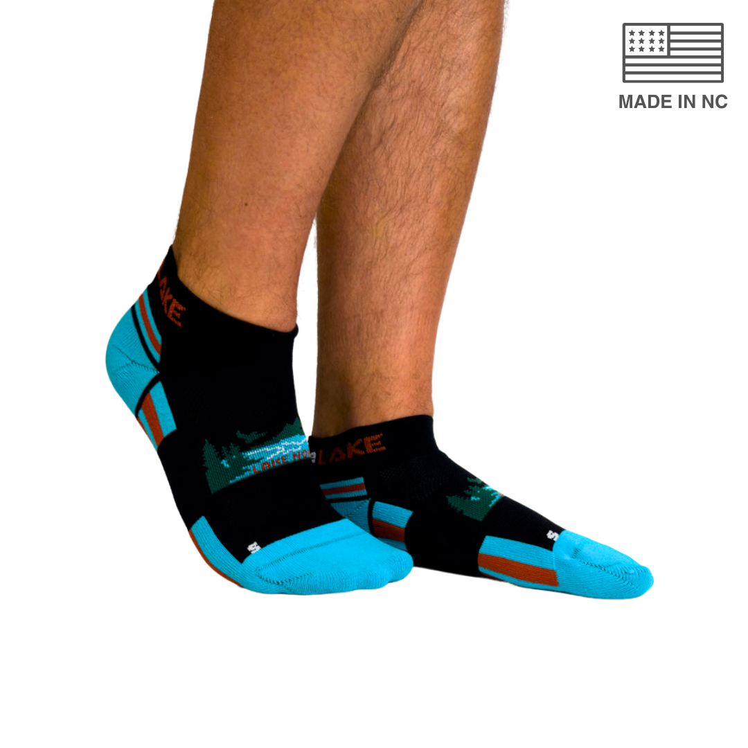 Custom Athletic Running Socks (BLACK)